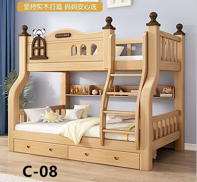 实木公寓床全棉家具卧室木器多功能床简约现代设计耐用舒适公寓床全棉家具木器卧室床详情8
