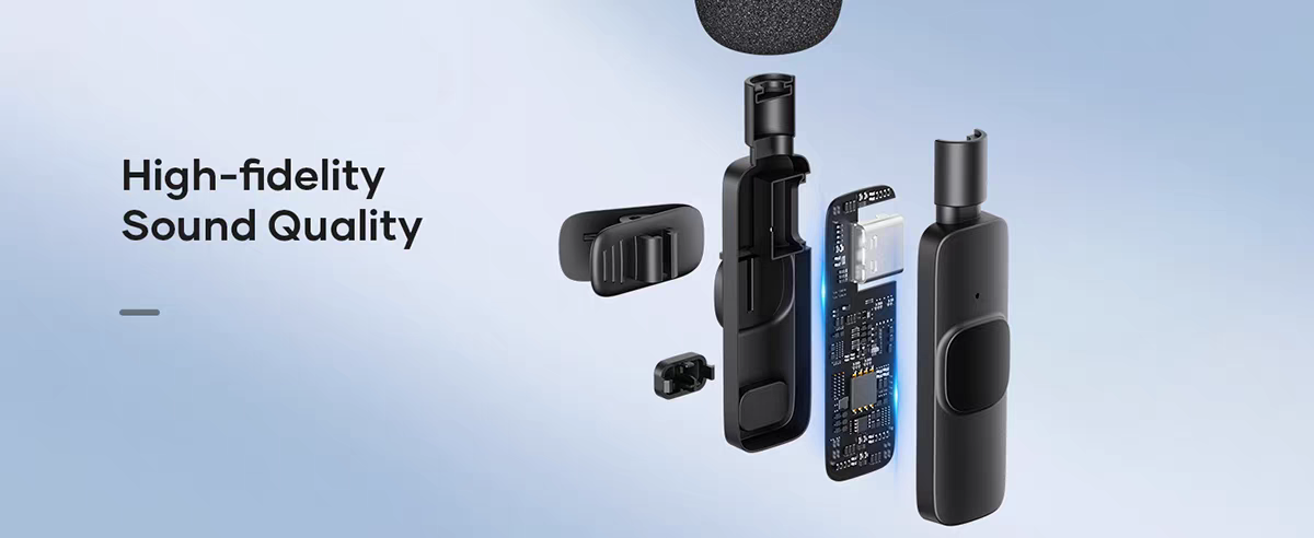 Aima Emma Aima K11 Lapel Microphone Type-C Port Ios Port Apple Flash Charging Head Compatible With Multiple Models, Advanced Intelligent Noise Reduction, Stunning Sound Quality, Portable Live Streaming Microphone, Design Microphone undefined