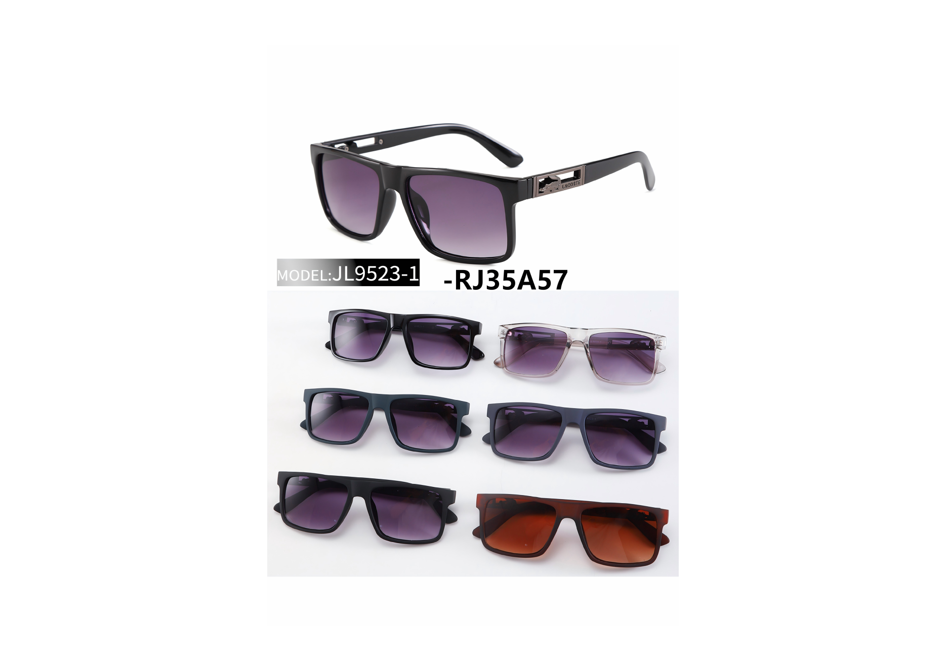New export Sun men's square-framed business casual sunglasses for driving and outdoor activities