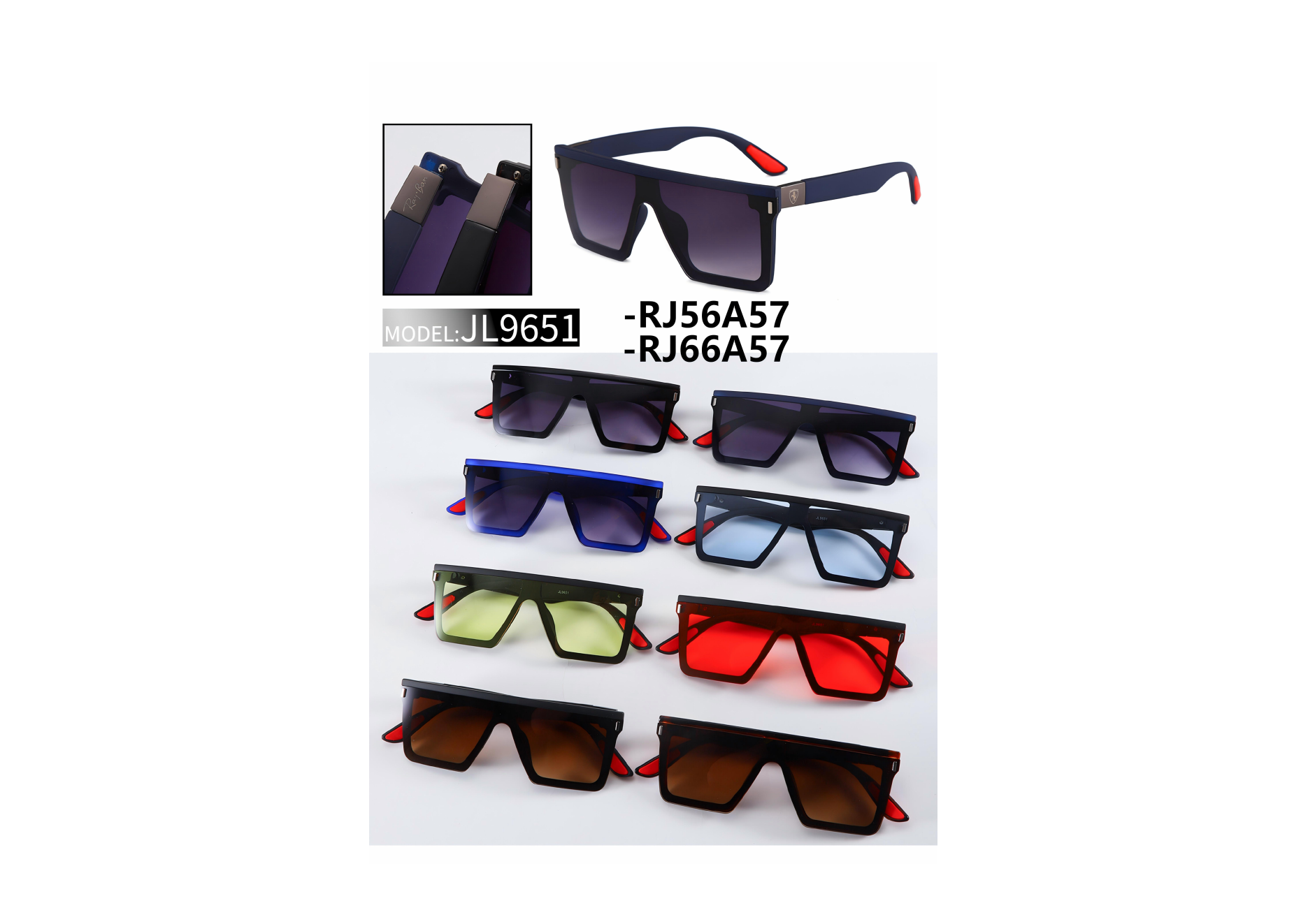 The super large square sunglasses that have become a hit on Douyin are cool and fashionable for men and trendy for women