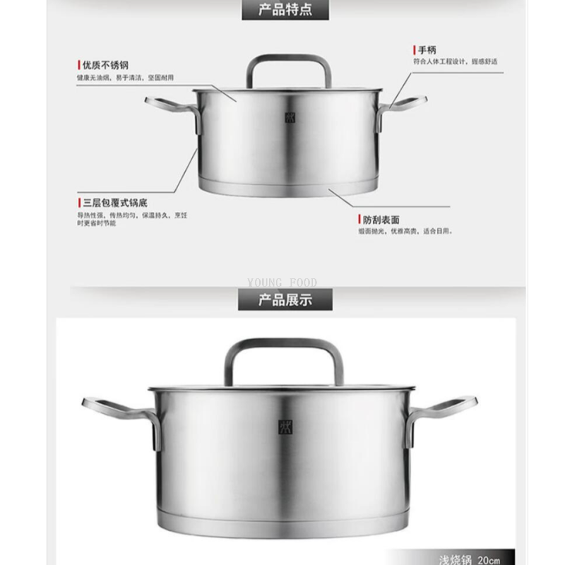 中药锅/铸铁珐琅锅/电炖锅/铝锅/汤锅细节图