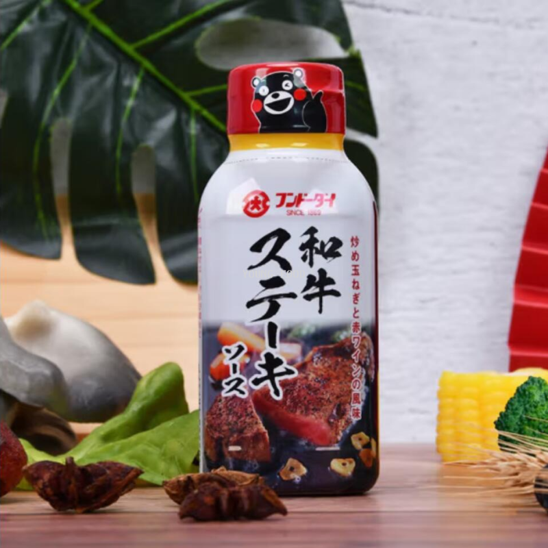 Free shipping for wholesale! Japanese large-character Japanese steak sauce 170g figurine imported snack condiment Specification image