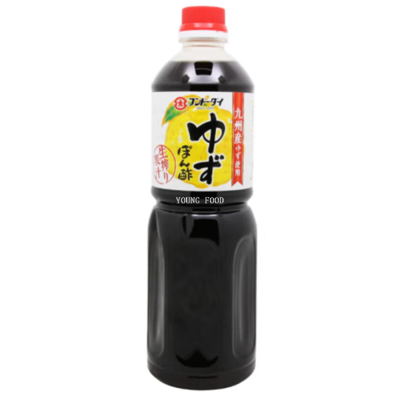 Free shipping for wholesale! Japanese EX Yuzu Ponzu Large character yuzu flavored sauce 1L Imported snack figurine