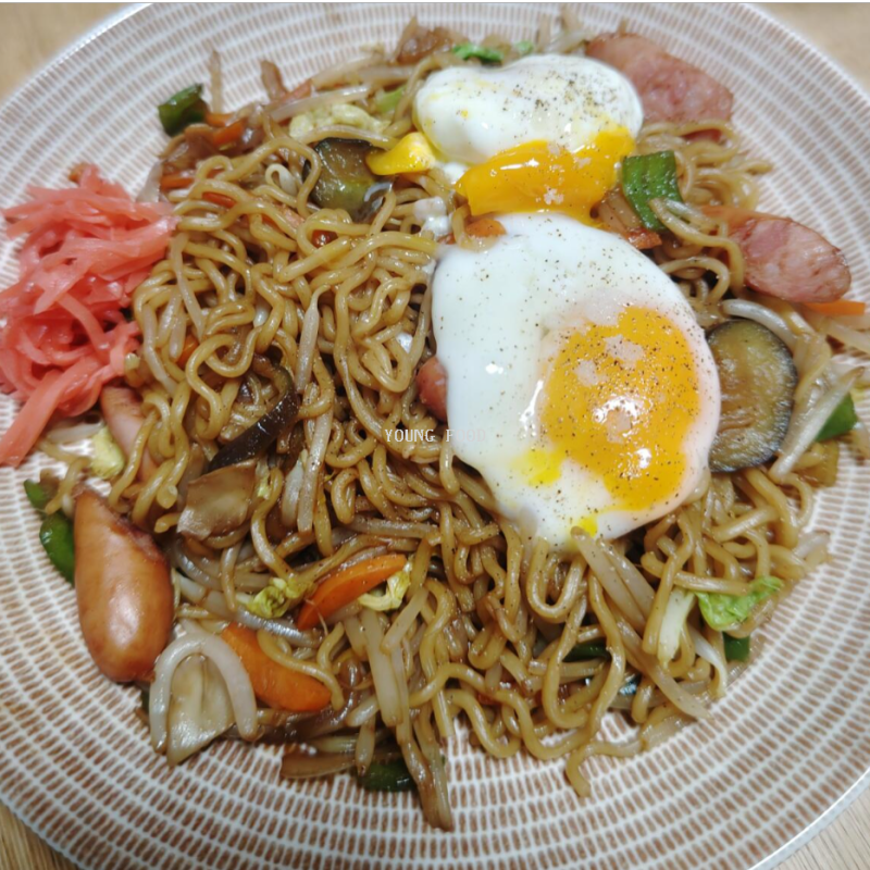 Free shipping for wholesale! Dongwan Sauce Flavored Fried Noodles (5-pack) 410g figurine instant Noodles as a snack details Picture