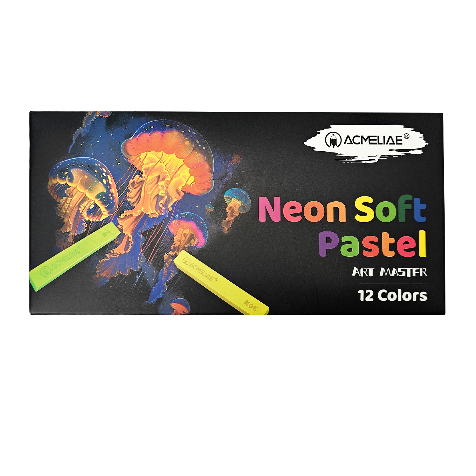 ACMELIAE 12 colors neon tone soft pastel SPN-12 Specification drawing