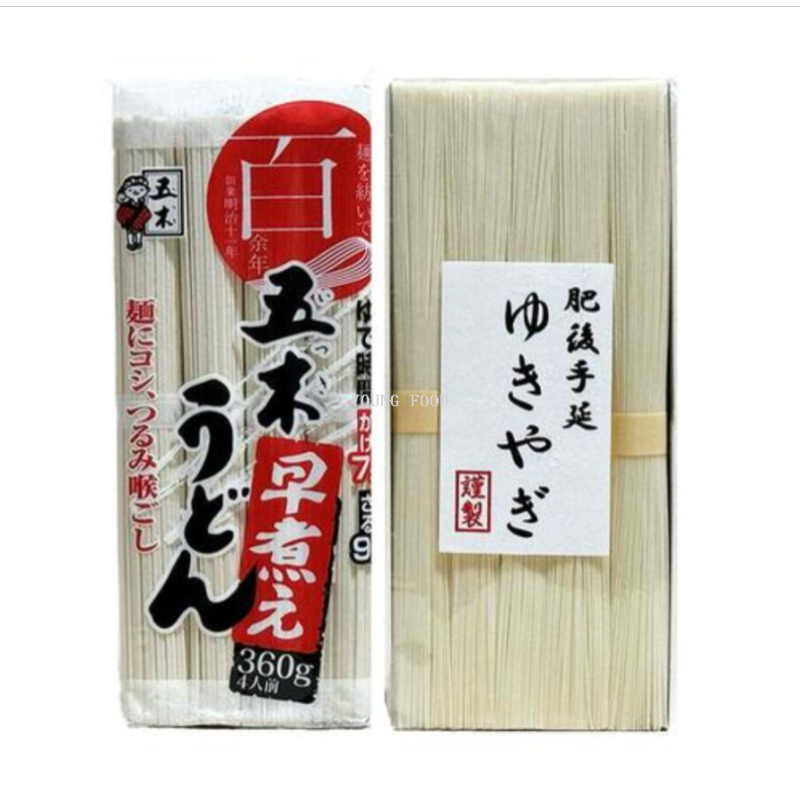 Free shipping for wholesale! 360g of Japanese imported Goki quick-cooking udon noodles (without seasoning packets) as a snack Specification image
