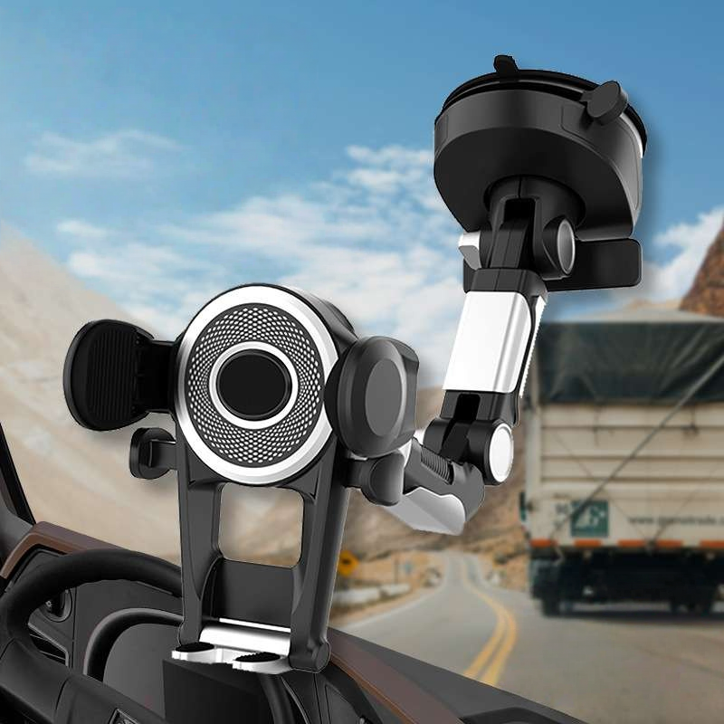 车载手机支架/汽车手机支架/支架带吸盘/车载导航支驾/网红车载手机支架白底实物图