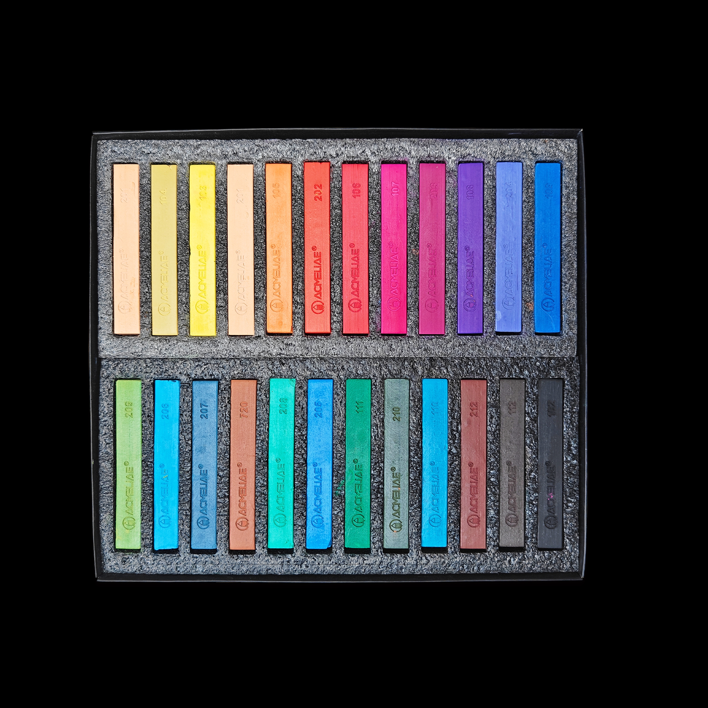 ACMELIAE SPC-24 24 Color Soft Pastel for Drawing Specification drawing