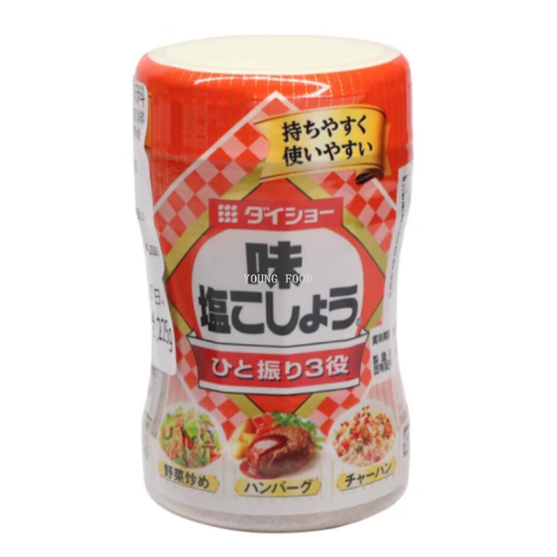 Free shipping for wholesale! Japanese imported Aji Shiokosho Dachang Pepper and Salt Seasoning 225g high-end ingredients