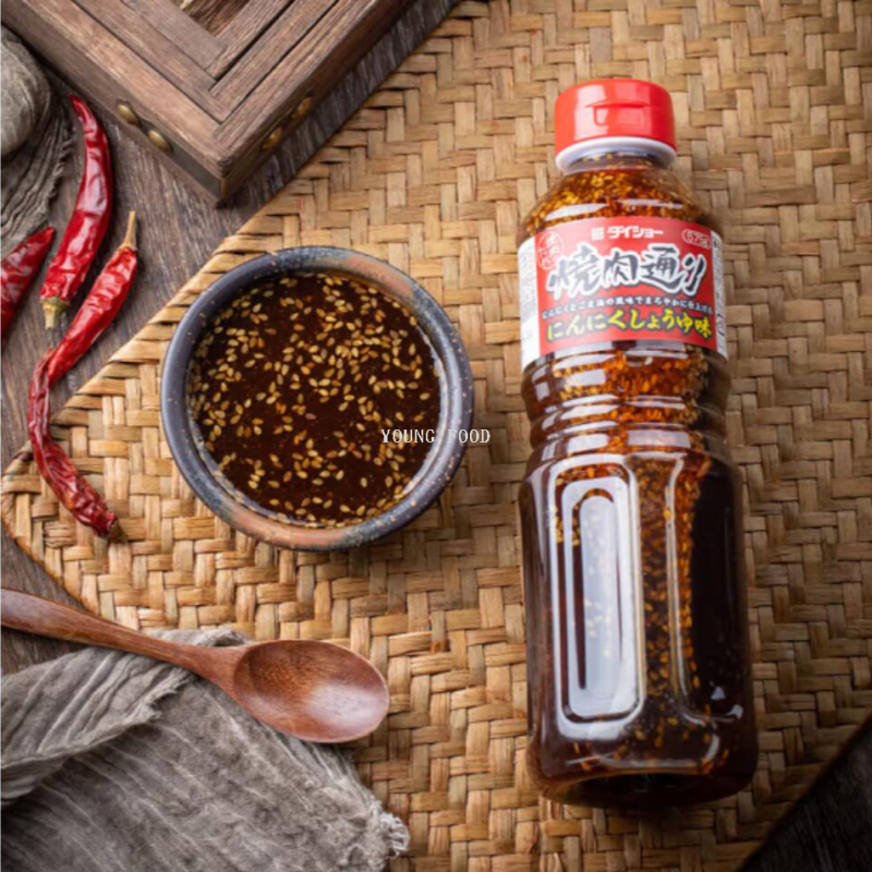 Free shipping for wholesale! Japanese imported Dachang barbecue sauce (Garlic flavor) 575g high-end condiment sauce figurine Application Scenario