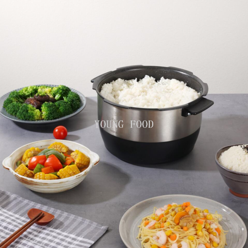 电饭煲/不锈钢电饭锅/焖锅麦饭石锅电/美的电锅/智能家电细节图
