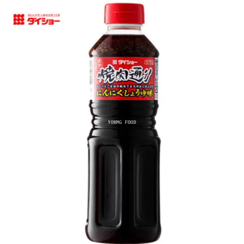 Free shipping for wholesale! Japanese imported Dachang barbecue sauce (Garlic flavor) 575g high-end condiment sauce figurine