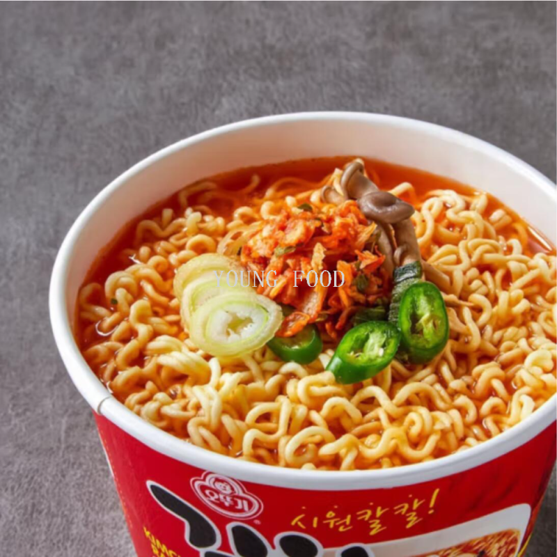Free shipping for wholesale! Korean imported snack instant noodles, Nongshim Shrimp thick soup large bowl Noodles 115g, can be soaked in boiling water Application Scenario