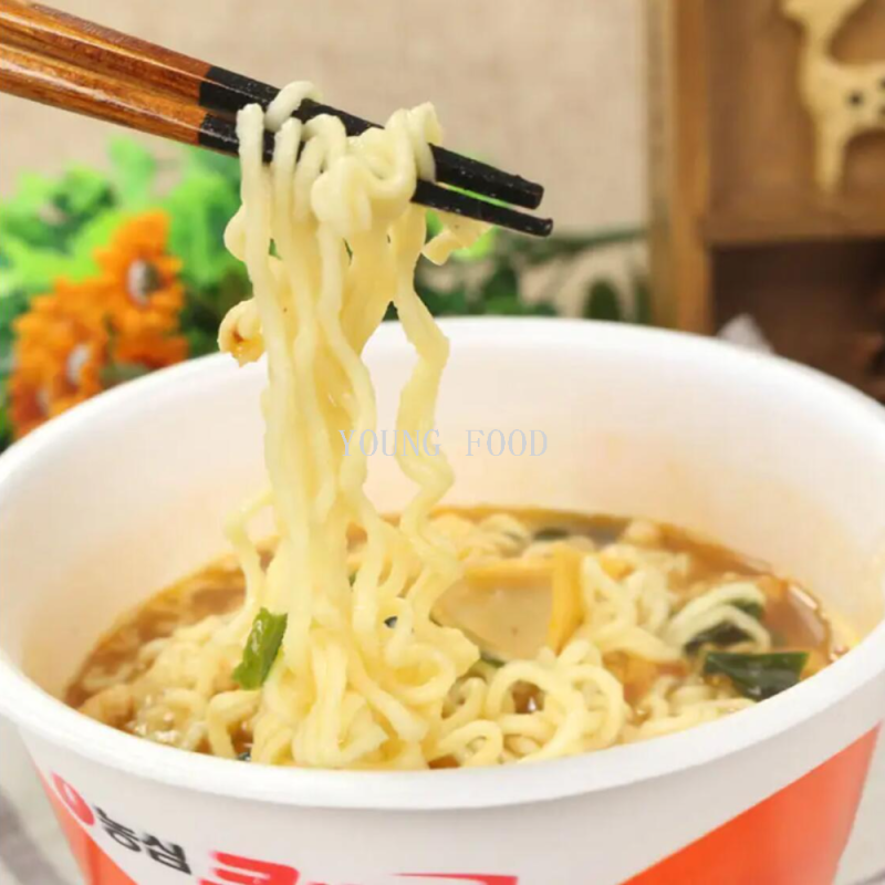Free shipping for wholesale! Korean imported snack instant noodles, Nongshim Shrimp thick soup large bowl Noodles 115g, can be soaked in boiling water Specification image