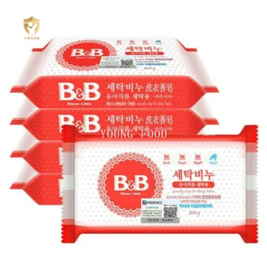 包邮批发！韩国进口手办日用百货肥皂洗衣服B&B New洗衣香皂 200g