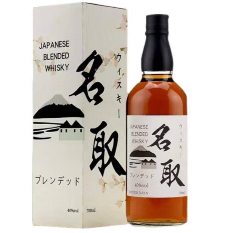 批发包邮！日本名取调配威士忌700ml 40%vol进口洋酒干邑白兰地