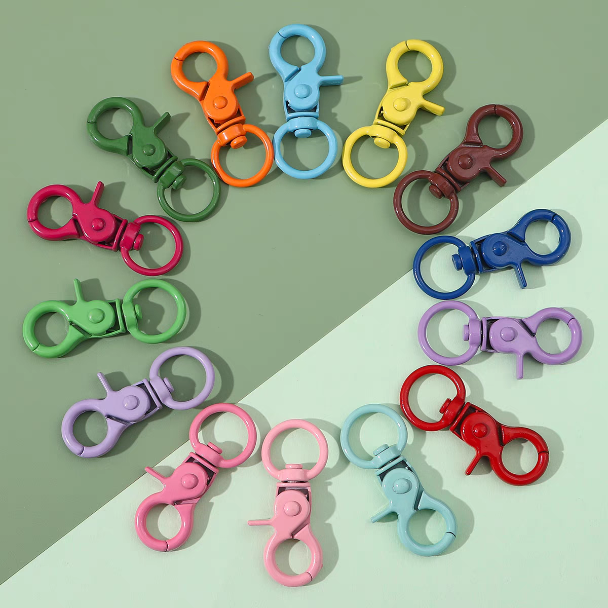 彩色金属钥匙扣 不锈钢钥匙环  钥匙扣DIY配件钥匙链0