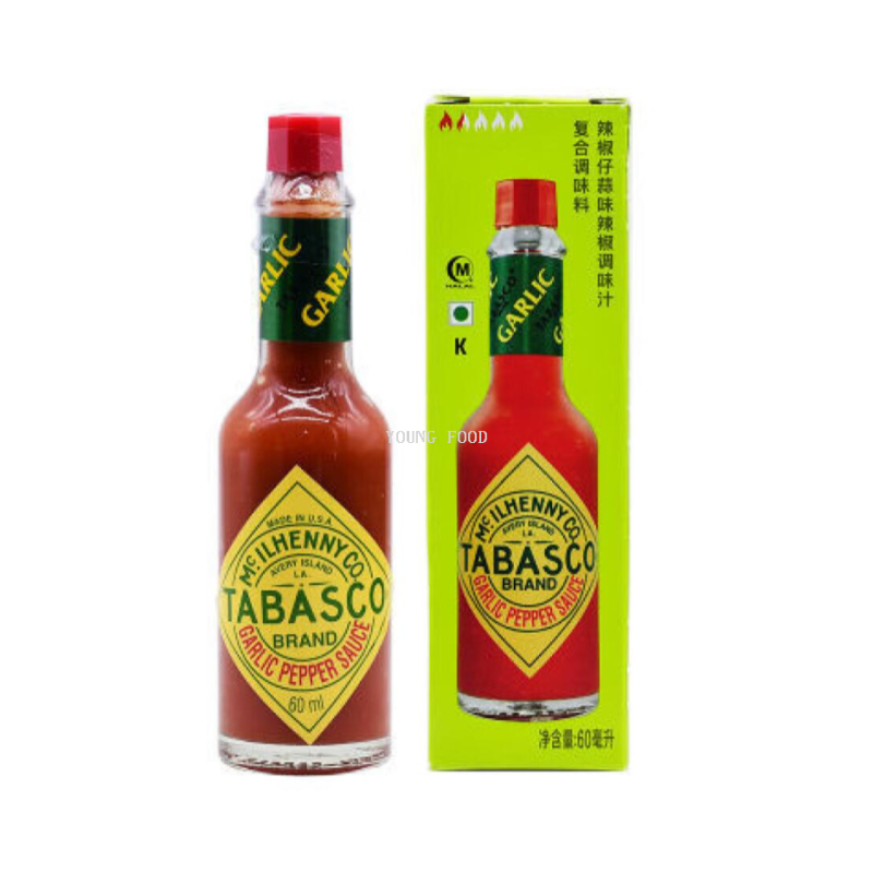 Free shipping for wholesale! 60ml of imported snack condiment, American chili sprouts, garlic-flavored chili sauce details Picture
