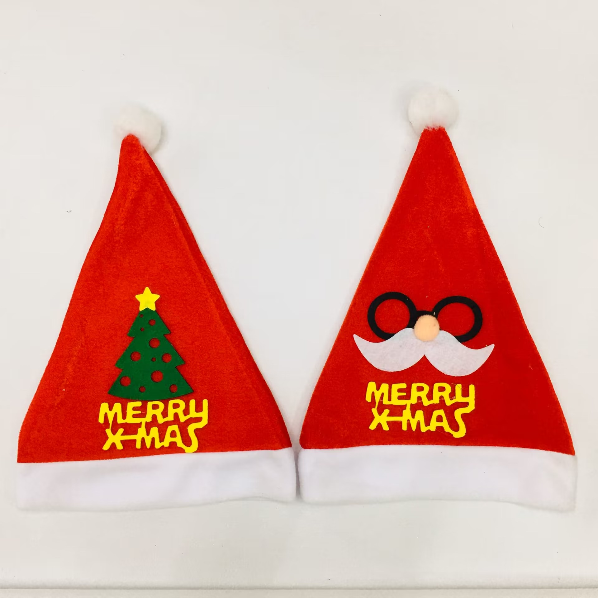 Christmas hats for adults and children, red cartoon Santa Claus costume headwear, Christmas gifts, Christmas hats details Picture