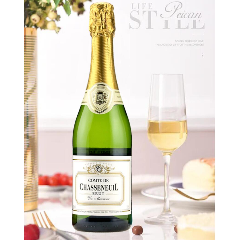 Free shipping for wholesale! French Jurchassen Sparkling Wine 750ml 10.5%vol CH LES AGATES Specification image