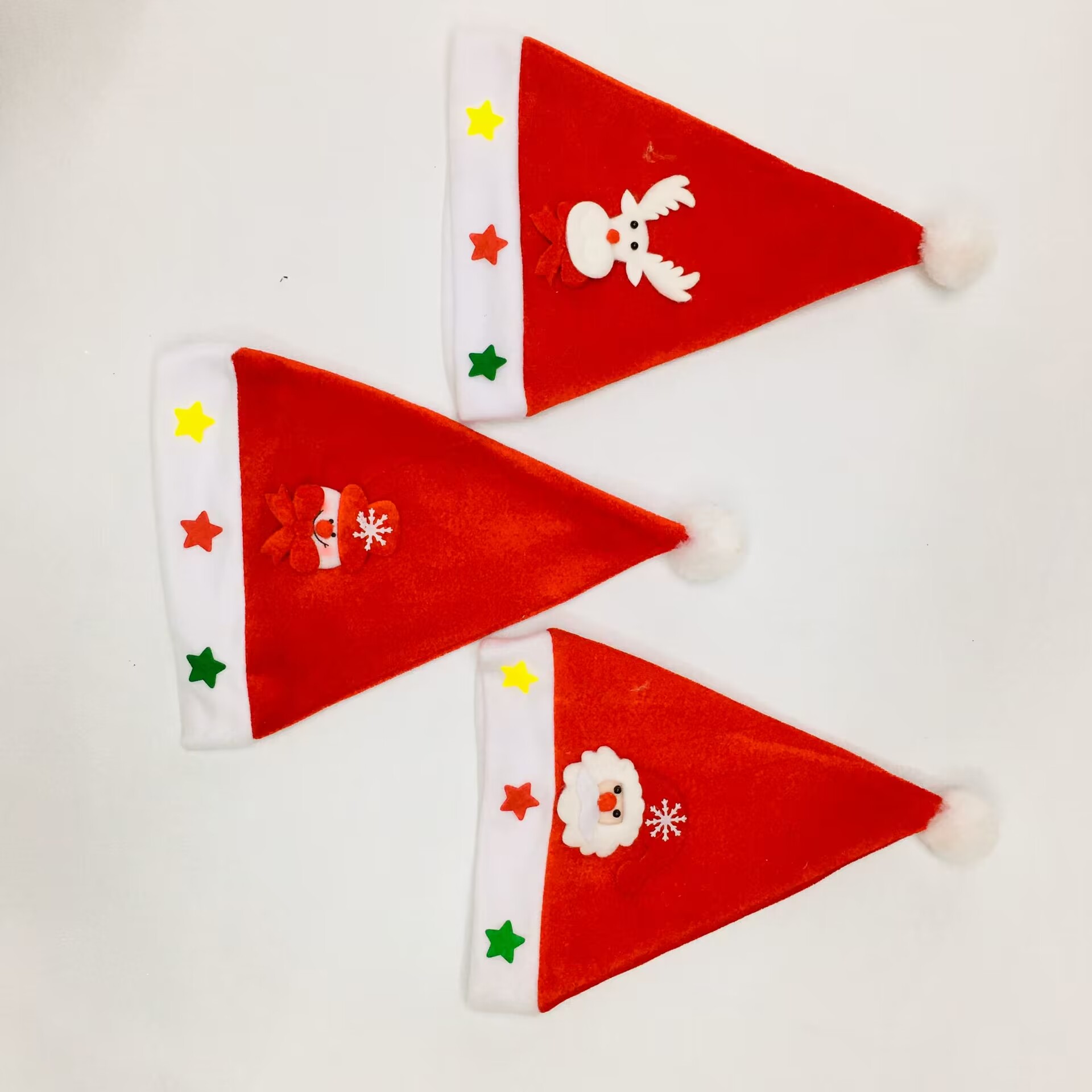 Christmas hats for adults and children, red cartoon Santa Claus costume headwear, Christmas gifts, Christmas hats Application Scenario