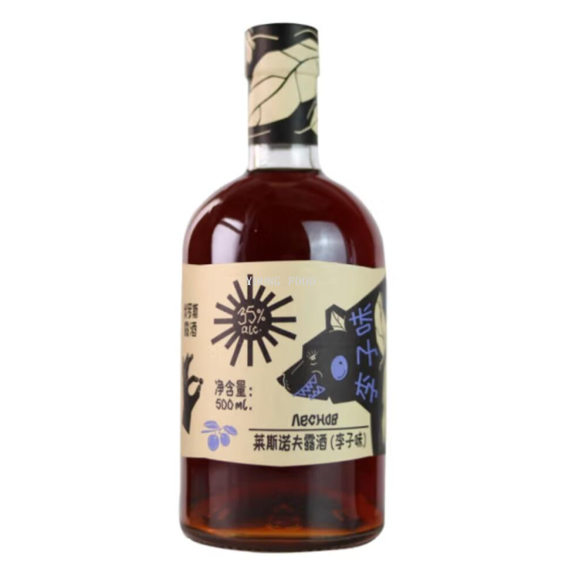 Free shipping for wholesale! Russian imported snacks, spirits and spirits, Lesinov liqueur (Plum Flavor) 500ml Application Scenario