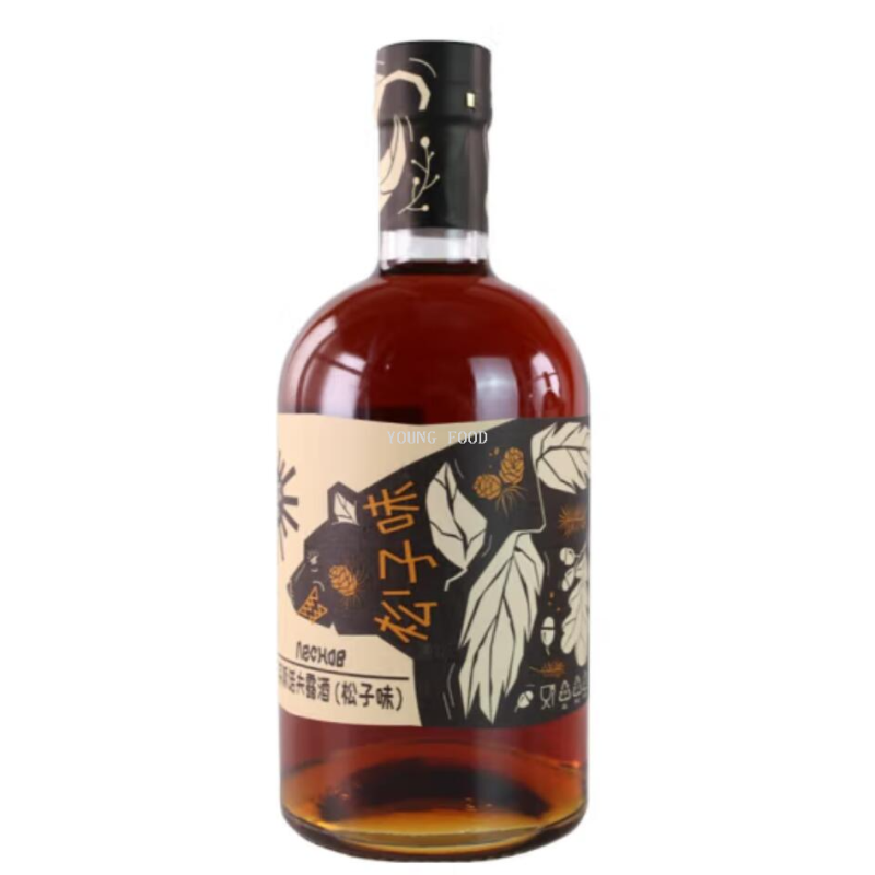 批发包邮！俄罗斯进口零食洋酒烈酒 莱斯诺夫露酒（松子味）700ml