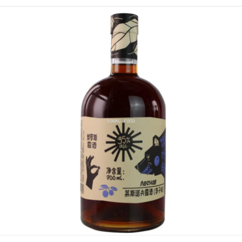 批发包邮！俄罗斯进口零食洋酒烈酒 莱斯诺夫露酒（李子味）700ml