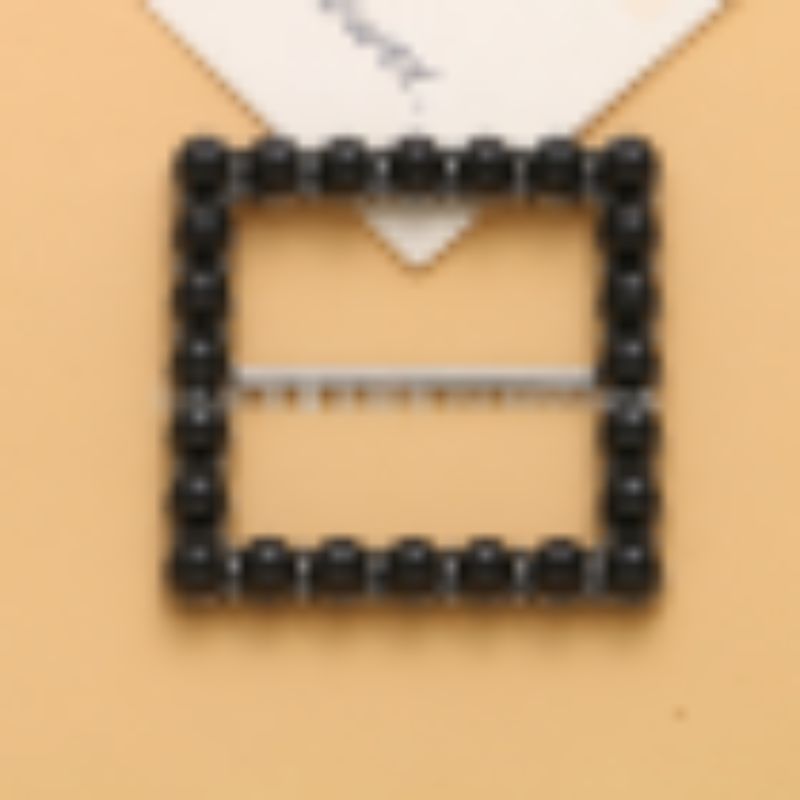 黑色水钻玻璃合金方扣腰扣丝带扣礼盒扣泳衣扣肩带扣手缝扣