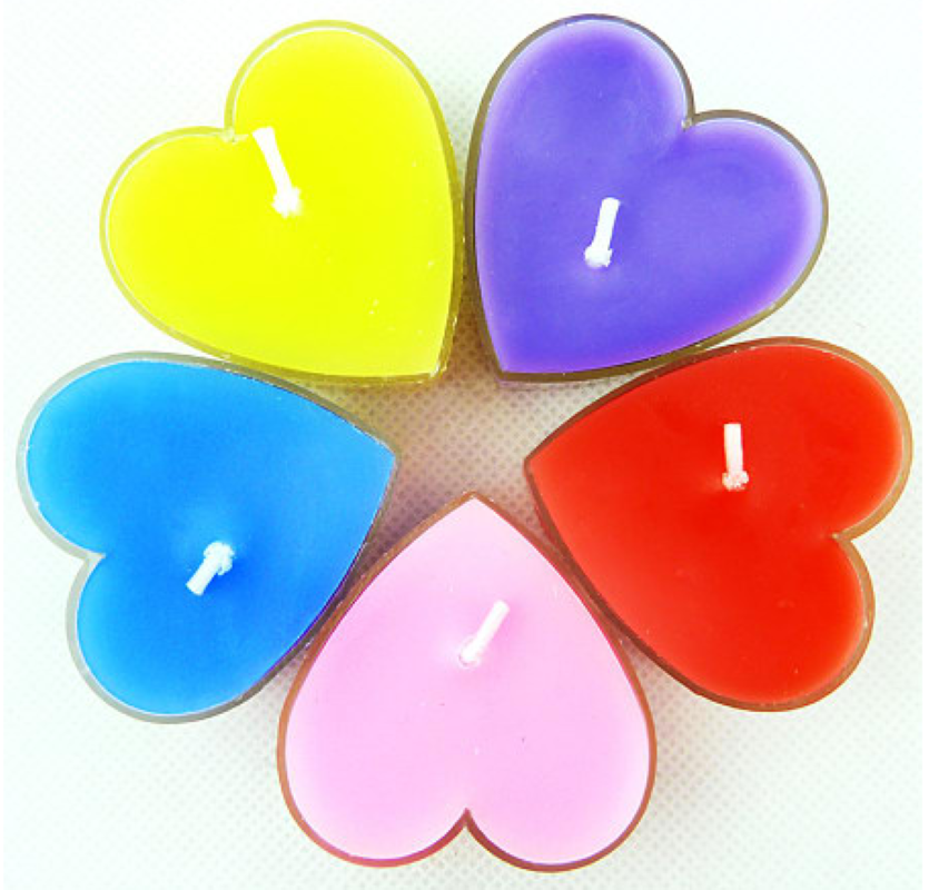 Romantic heart-shaped candle set Birthday proposal and confession candle set Gift candles Heart-shaped candles Item Picture