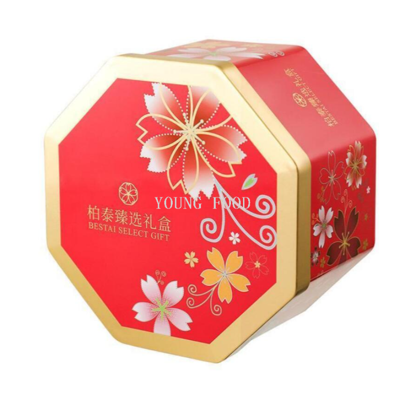 包邮零批！柏泰牛奶味牛轧糖八角礼盒200g手办穿戴甲时尚铁盒包装
