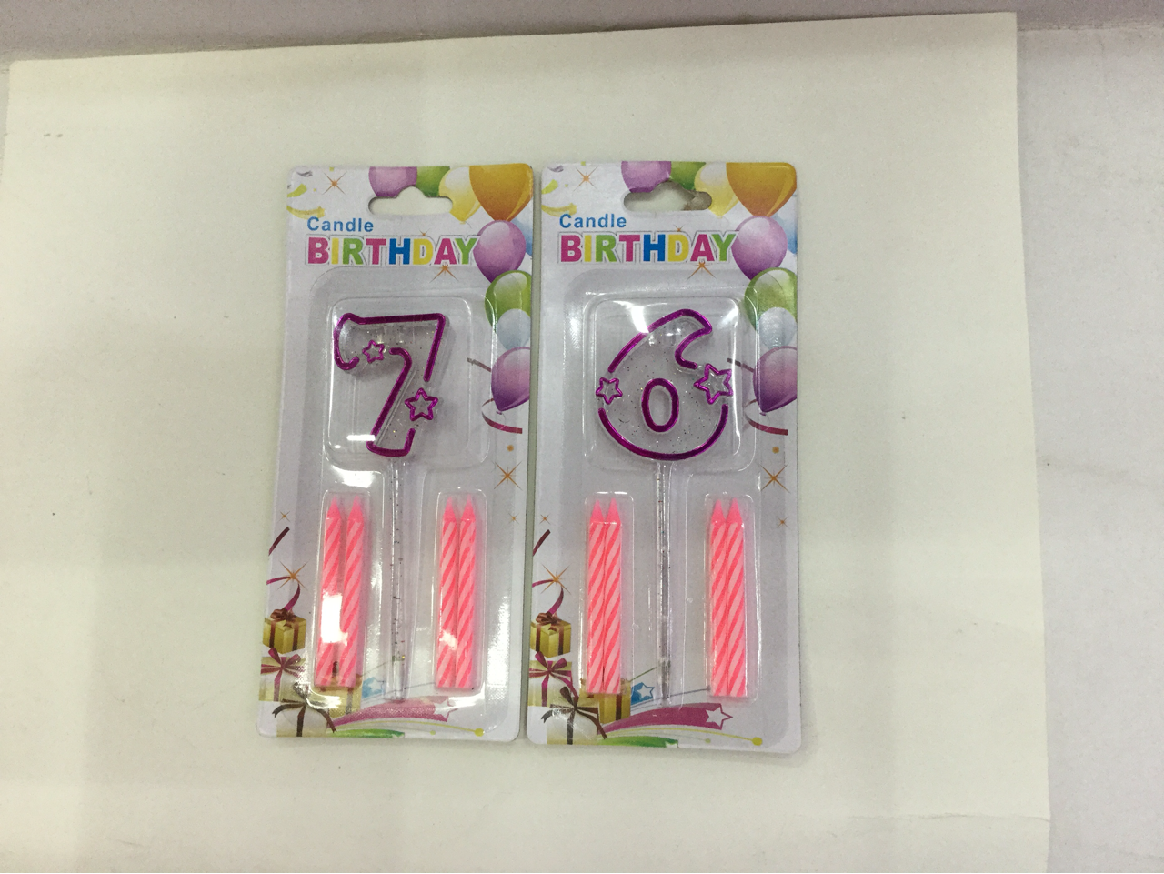Printed edge gold powder large numbers (pink) daily candle, party supplies, creative decoration, essential for festival celebrations details Picture