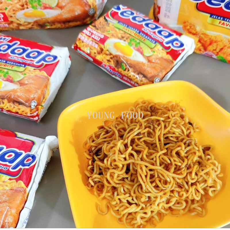 Free shipping for wholesale! Indonesian imported snack Huiyingxida - Indonesian mixed Noodles Classic Flavor Instant Noodles 90g×5 Application Scenario
