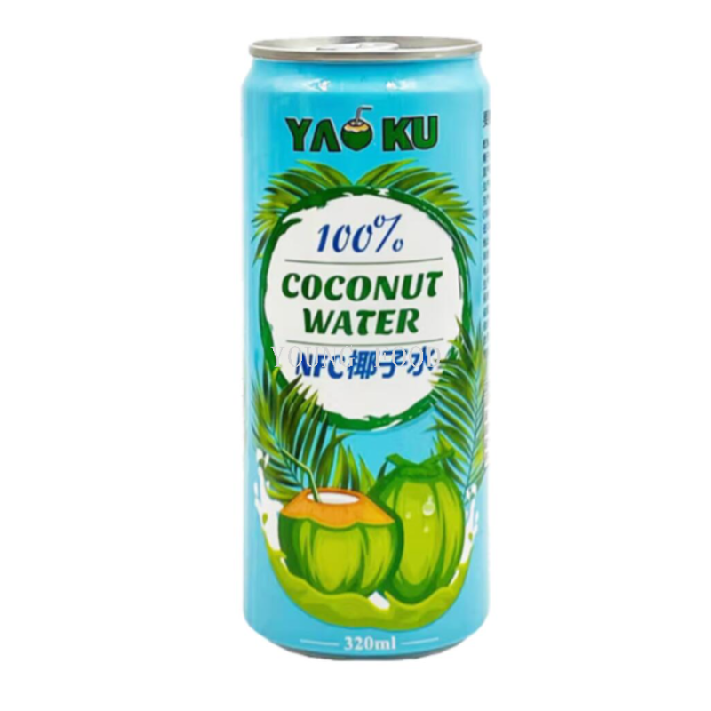 包邮批发！越南进口零食要酷100%椰子水320ml 天然果汁饮料手办