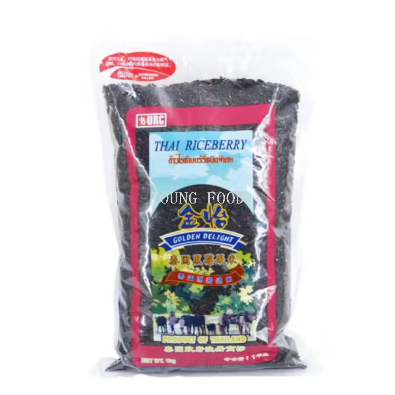 包邮批发！进口大米金怡泰国黑莓果米/真空冲1kg优质香米百货