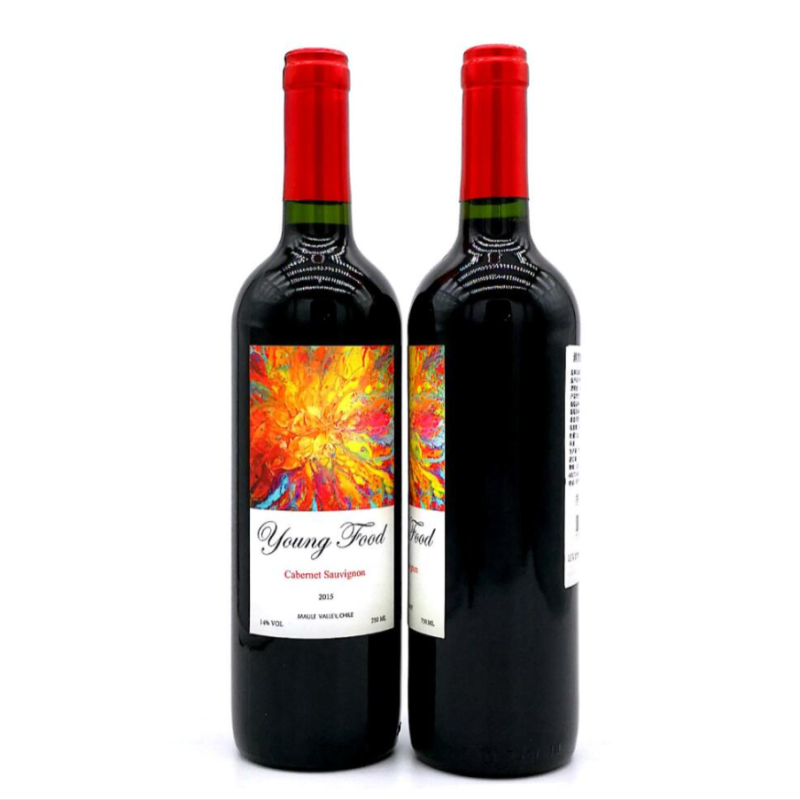 Free shipping! Chilean imported Yanfude red wine gift box 2 bottles + wine glasses + lacquered wooden box of Hermes orange Application Scenario