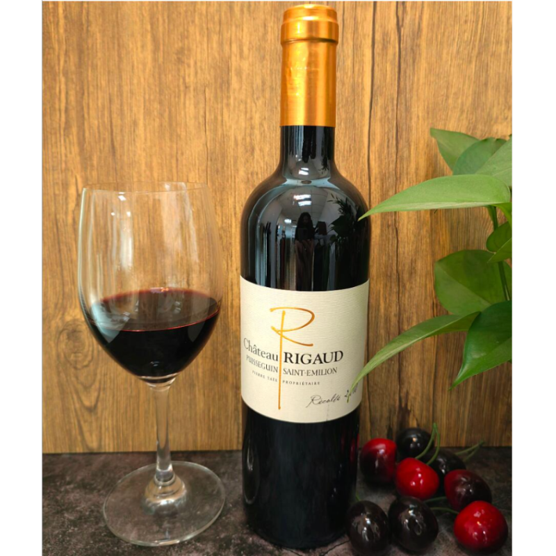Free shipping! French Poussegun-Saint-Emilion Chateau d 'Azur Dry Red Wine 750ml 2018 details Picture