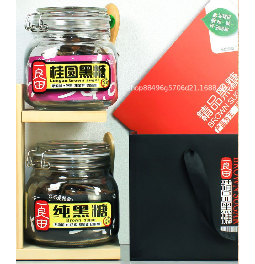 包邮！一良田纯黑糖传统古法线熬制食品调味品调料红糖蔗糖468g