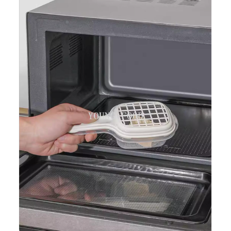 包邮 微波炉年糕加热盒日本INOMATA蒸盒蒸笼豆腐沥水盒水果清洗盒细节图