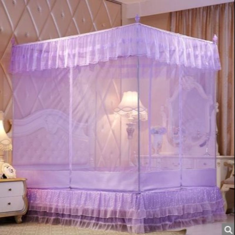 四方坐床式拉链款式蚊帐新款爆款蚊帐批发