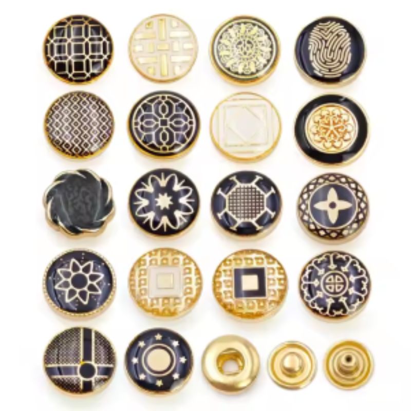 金属纽扣复古大衣风衣西装扣子金色黑色点由高档高脚装饰上衣钮扣