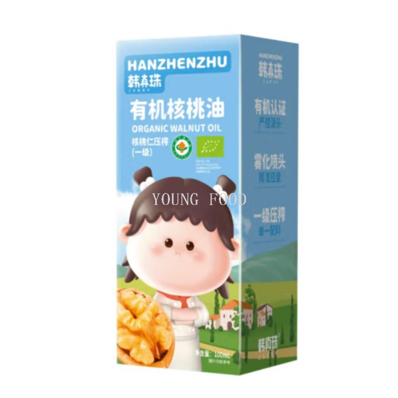 Free shipping! Han Zhenzhu First-Grade Pressed Organic Walnut Oil, a carefully selected nutritional seasoning for mountain walnuts, 100ml