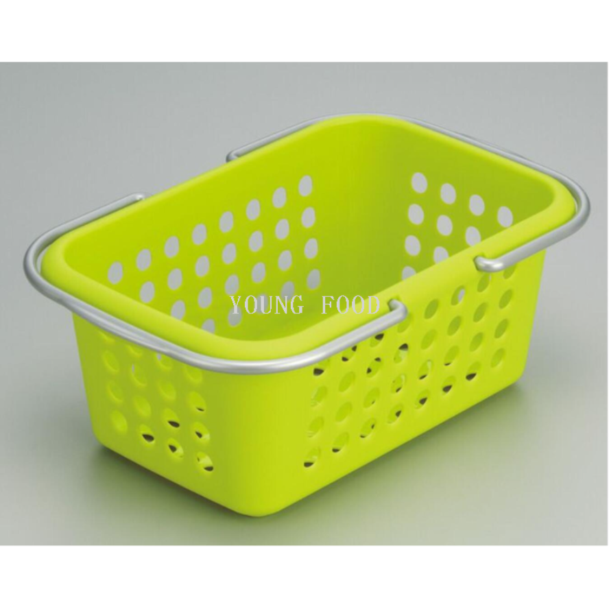 包邮！日本进口 INOMATA 洗浴用品篮不透明 绿色 小篮子手提蓝