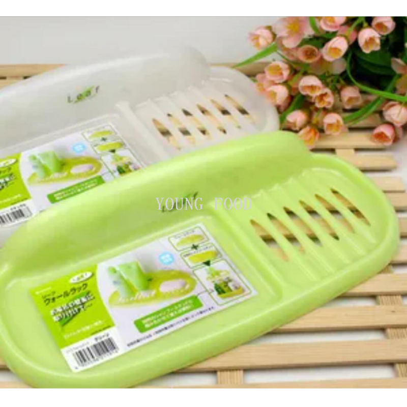 包邮日本进口新奇特塑料制品 INOMATA香皂架绿色创意居家生活用品