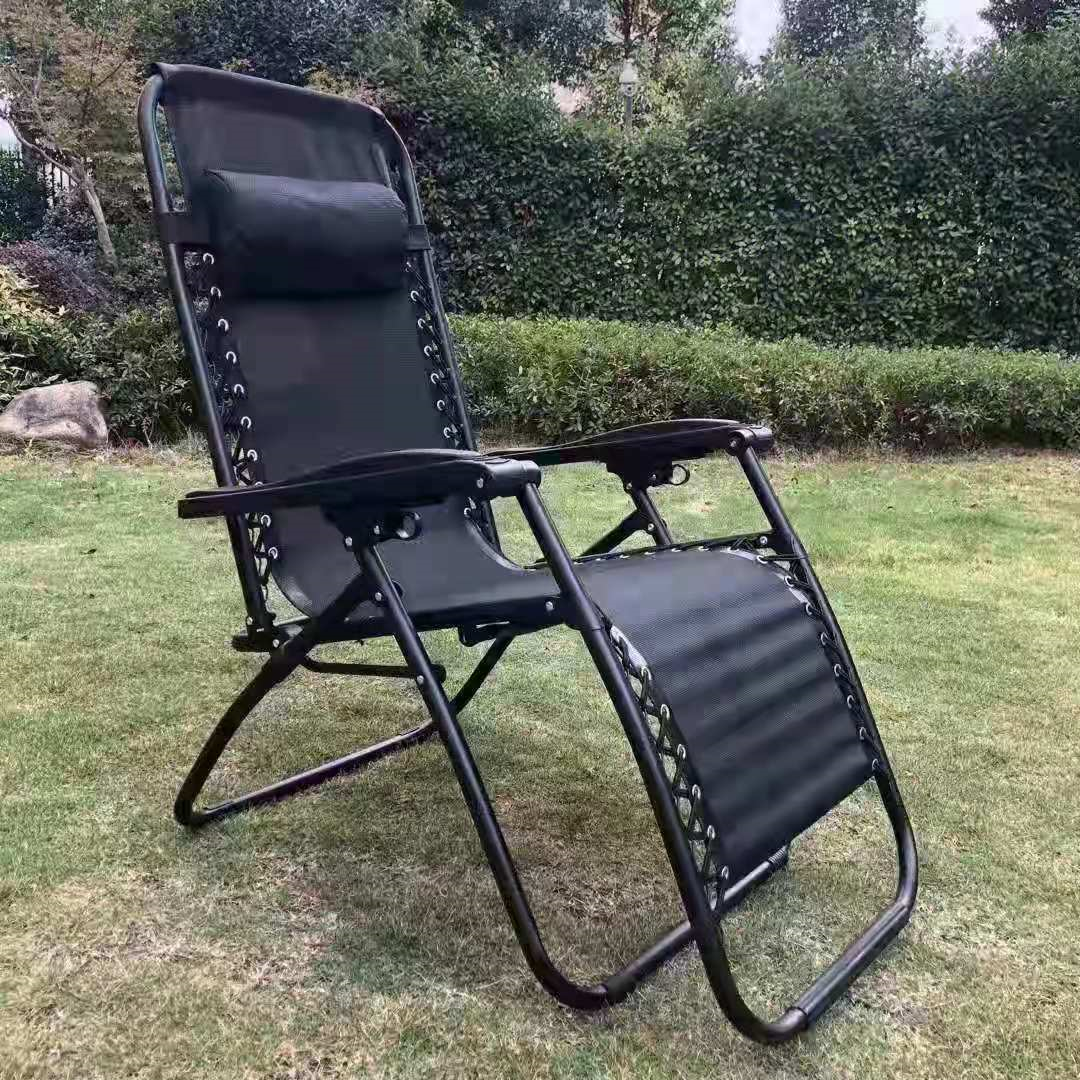 Lounge chairs that can be sat or reclined, folding chairs, nap beds, nap chairs, office lazy people, household beach backrest chairs wholesale Specification image
