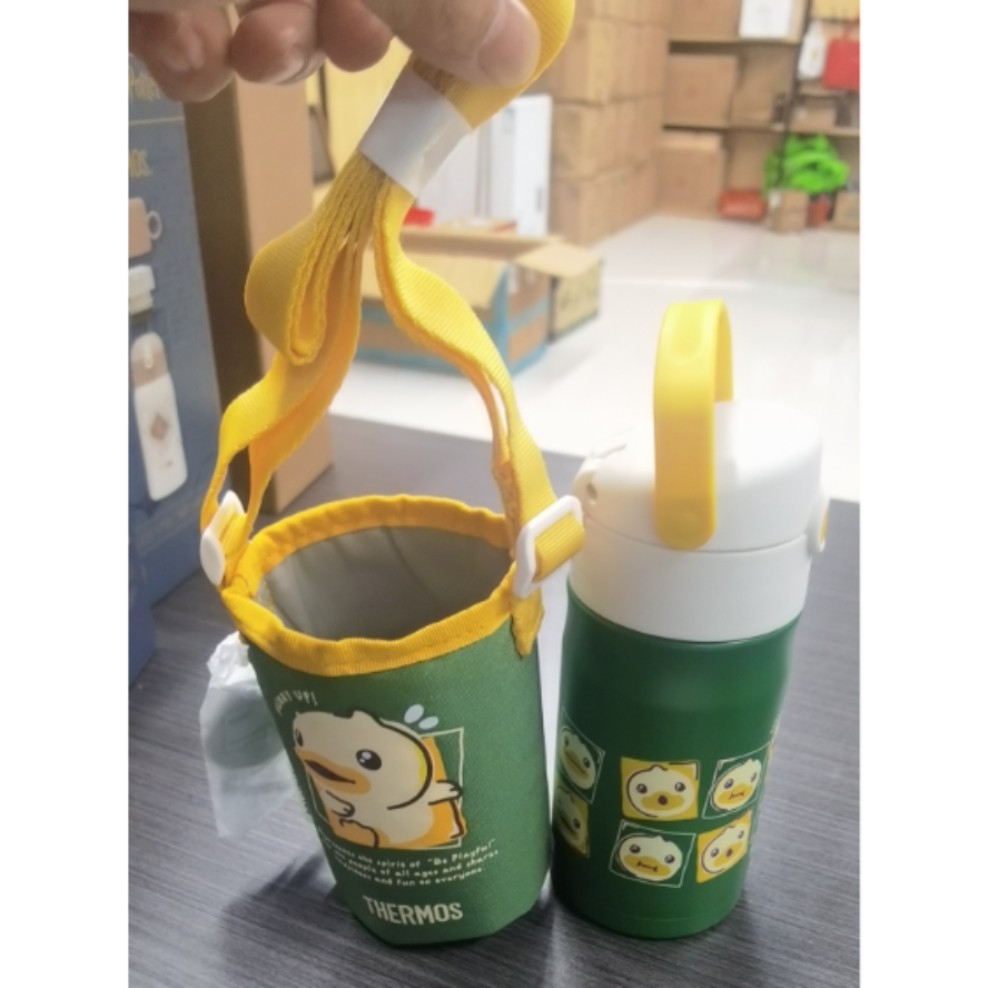 thermos膳魔师X B.Duck联名款高真空不锈钢吸管保温杯 绿色 350mL详情图5