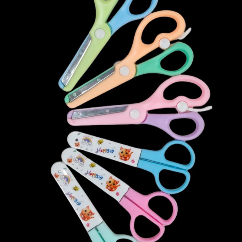 儿童剪刀手工安全文具幼儿园剪纸用学生  美工便携式diy小剪子批发 