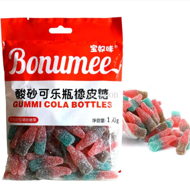 包邮批发糖果休闲食品软糖 宝奴咪毛毛虫橡皮糖150g宝宝零食糖玩