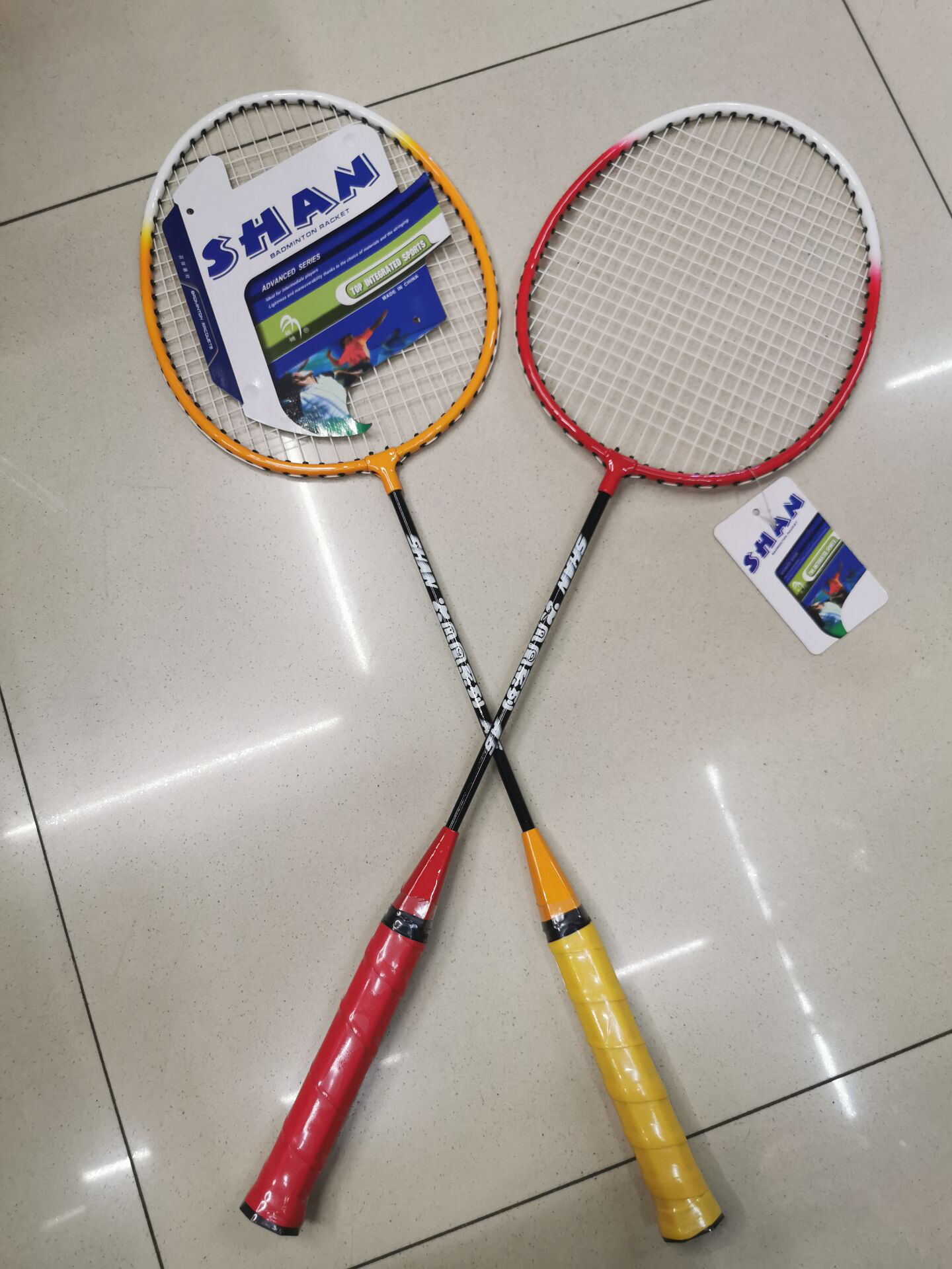 羽毛球拍碳素纤维双拍羽毛球套装超轻单打 进攻耐用型