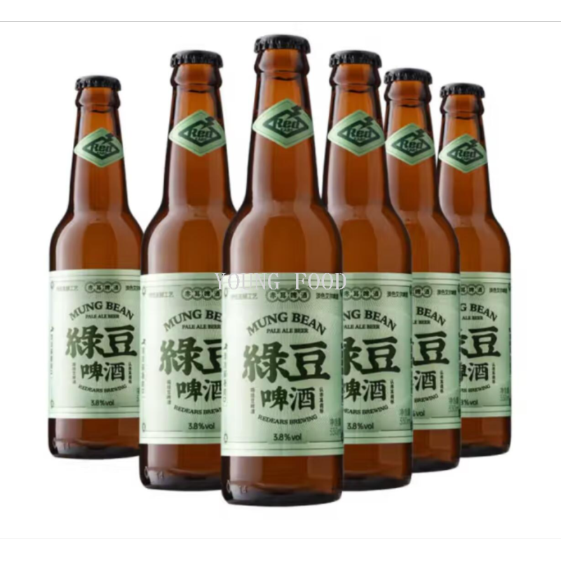 包郵！國産精釀啤酒 赤耳綠豆啤酒淡色艾爾啤酒330ml ≥4.1%vol